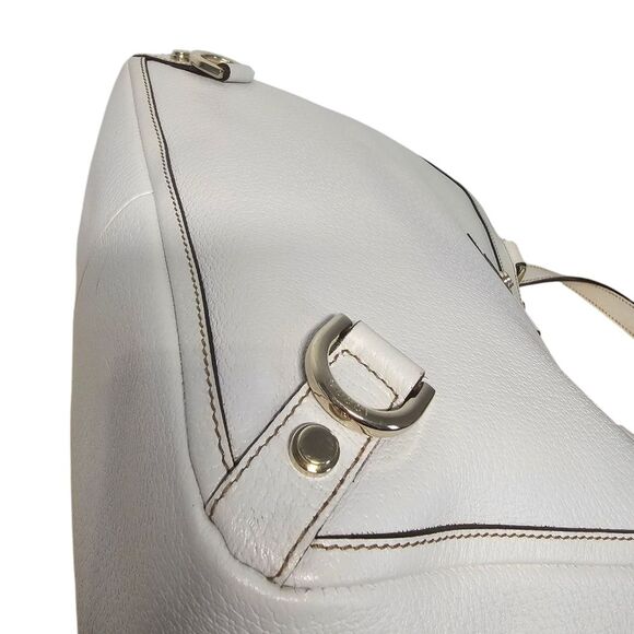 Gucci Abbey-D Ring Leather Tote White - Picture 7 of 12